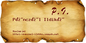 Pánczél Ildikó névjegykártya