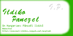 ildiko panczel business card